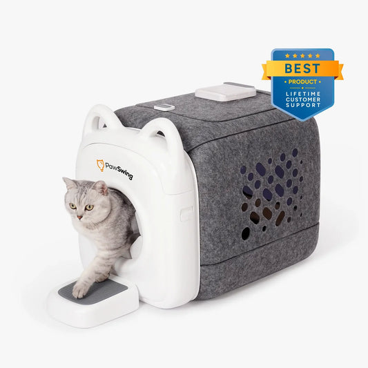 PawSwing Pro Self-Grooming Cat House