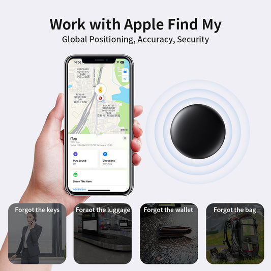 Smart Anti-Lost Tracker Compatible with Apple Find My — Global Key, Luggage & Pet Tracking (3PCS)